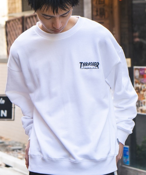 THRASHER(スラッシャー)の「【THRASHER/スラッシャー】ヘビーウェイト マガジンロゴ スペードオースロゴ クルーネック スウェット LOGO CREW SWEAT(スウェット・メンズ・ホワイト系その他/グレー系その他/ブラック系その他2/ブラック系その他/ホワイト系その他2/グレー系その他2・LARGE/MEDIUM)」の22枚目の写真