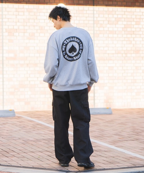 THRASHER(スラッシャー)の「【THRASHER/スラッシャー】ヘビーウェイト マガジンロゴ スペードオースロゴ クルーネック スウェット LOGO CREW SWEAT(スウェット・メンズ・ホワイト系その他/グレー系その他/ブラック系その他2/ブラック系その他/ホワイト系その他2/グレー系その他2・LARGE/MEDIUM)」の21枚目の写真
