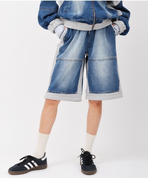 atmos pink（アトモスピンク）の「atmos pink Denim Docking Pants / アトモス ピンク デニム ドッキング パンツ（その他パンツ・レディース・ブルー/ピンク・M/S）」の11枚目の写真