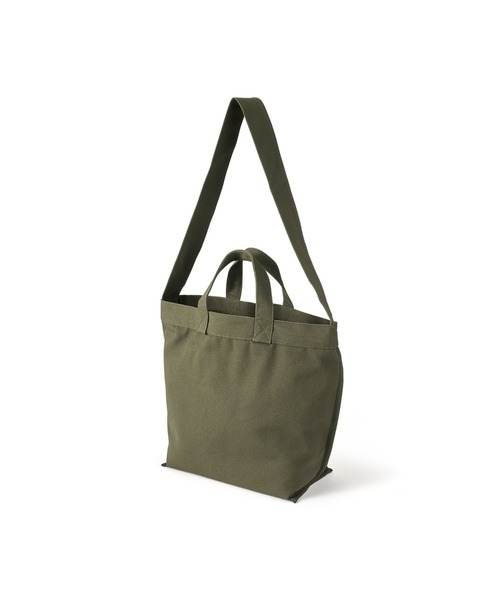 無印良品（ムジルシリョウヒン）の「帆布　２ＷＡＹトートバッグ（トートバッグ・レディース・ブラック/カーキ系/キナリ・FREE）」の2枚目の写真