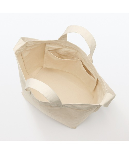 無印良品（ムジルシリョウヒン）の「帆布　２ＷＡＹトートバッグ（トートバッグ・レディース・ブラック/カーキ系/キナリ・FREE）」の5枚目の写真