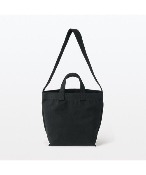 無印良品（ムジルシリョウヒン）の「帆布　２ＷＡＹトートバッグ（トートバッグ・レディース・ブラック/カーキ系/キナリ・FREE）」の14枚目の写真