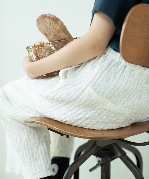 PAR ICI（パーリッシィ）の「【WEB別注カラー】ストライプ刺繍 easyパンツ(セットアップ対応)（その他パンツ・レディース・ホワイト/チェック/ブラック・FREE）」の9枚目の写真