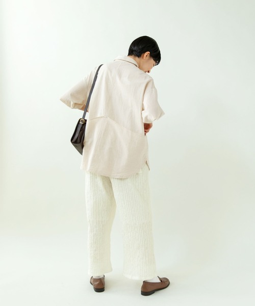 PAR ICI（パーリッシィ）の「【WEB別注カラー】ストライプ刺繍 easyパンツ(セットアップ対応)（その他パンツ・レディース・ホワイト/チェック/ブラック・FREE）」の21枚目の写真