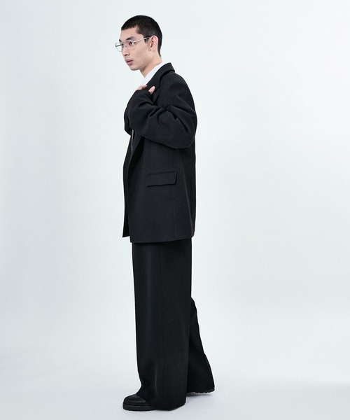 M TO R（ムウトアール）の「BOXY SET UP JACKET（テーラードジャケット・レディース・ブラック/ベージュ系その他・42/38/40）」の6枚目の写真