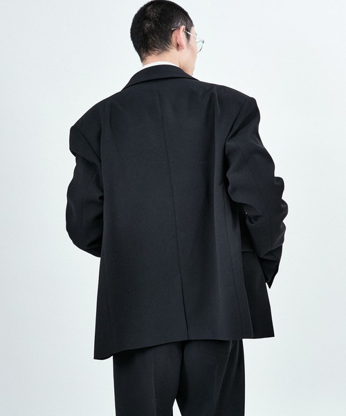 M TO R（ムウトアール）の「BOXY SET UP JACKET（テーラードジャケット・レディース・ブラック/ベージュ系その他・42/38/40）」の7枚目の写真