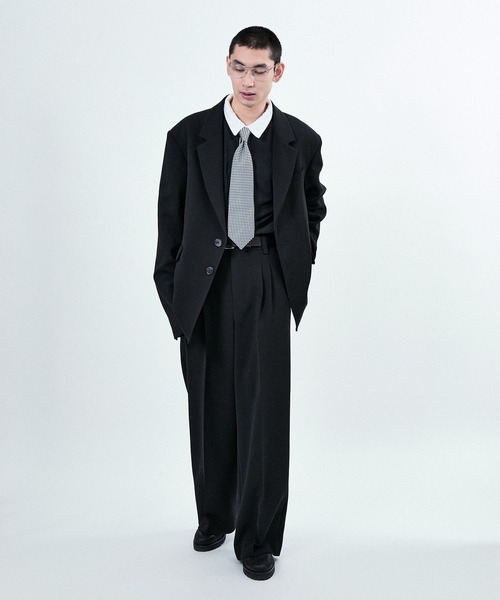 M TO R（ムウトアール）の「BOXY SET UP JACKET（テーラードジャケット・レディース・ブラック/ベージュ系その他・42/38/40）」の9枚目の写真