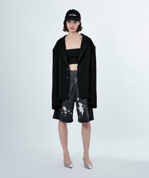 M TO R（ムウトアール）の「BOXY SET UP JACKET（テーラードジャケット・レディース・ブラック/ベージュ系その他・42/38/40）」の15枚目の写真