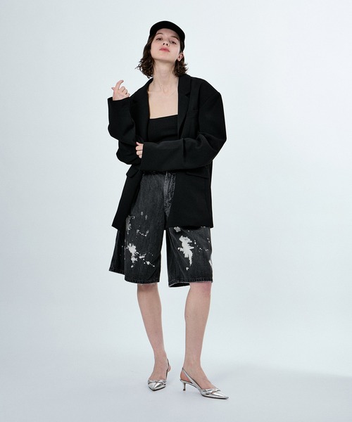 M TO R（ムウトアール）の「BOXY SET UP JACKET（テーラードジャケット・レディース・ブラック/ベージュ系その他・42/38/40）」の18枚目の写真