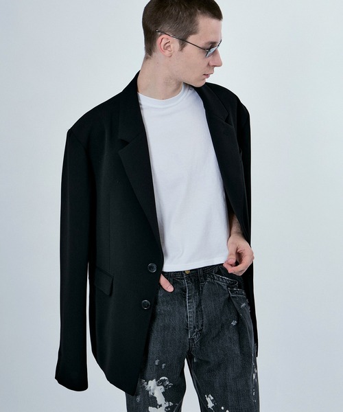 M TO R（ムウトアール）の「BOXY SET UP JACKET（テーラードジャケット・レディース・ブラック/ベージュ系その他・42/38/40）」の22枚目の写真