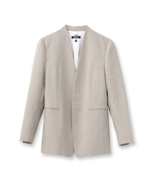 セール】【スタイリスト福田麻琴さんコラボ】ノーカラージャケット