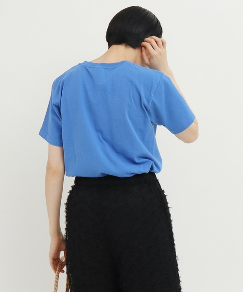 CHILD WOMAN（チャイルドウーマン）の「アヒルの会議プリント ミニＴシャツ（Tシャツ/カットソー・レディース・アイボリー/ピンク/ブルー/イエロー/グレー・FREE）」の20枚目の写真