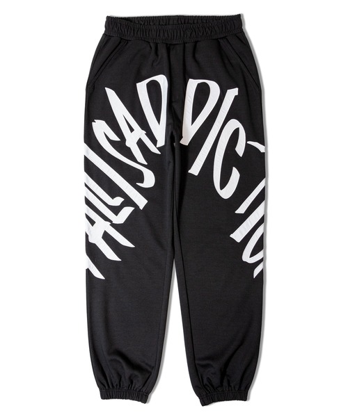 GALLIS ADDICTION(ガリスアディクション)の「GA LETTERING-LOGO PANTS(スウェットパンツ・メンズ・ブラック/グレー・L/M)」の1枚目の写真