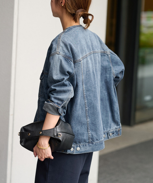 JOURNAL STANDARD relume（ジャーナルスタンダード　レリューム）の「《追加12》デニムジャケット（デニムジャケット・レディース・ネイビー/ブルー・FREE）」の9枚目の写真