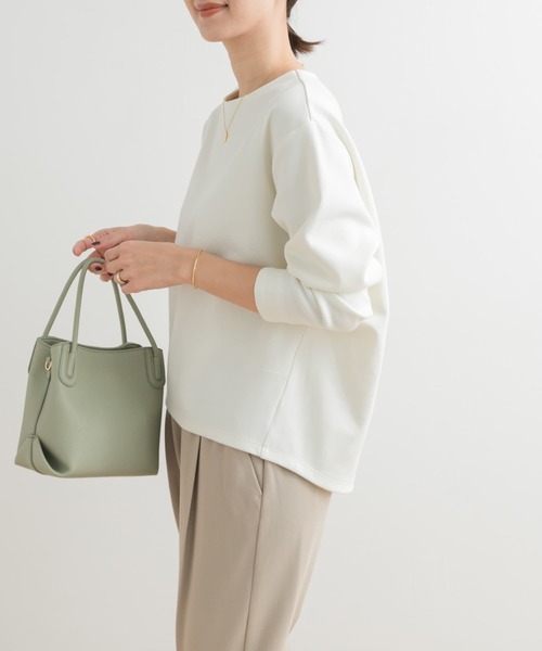 URBAN RESEARCH DOORS（アーバンリサーチドアーズ）の「ダンボールニットプルオーバー（Tシャツ/カットソー・レディース・オフホワイト/ネイビー/グレー系その他・MEDIUM）」の20枚目の写真