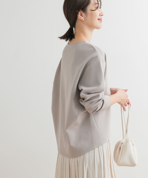 URBAN RESEARCH DOORS（アーバンリサーチドアーズ）の「ダンボールニットプルオーバー（Tシャツ/カットソー・レディース・オフホワイト/ネイビー/グレー系その他・MEDIUM）」の4枚目の写真