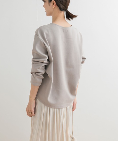 URBAN RESEARCH DOORS（アーバンリサーチドアーズ）の「ダンボールニットプルオーバー（Tシャツ/カットソー・レディース・オフホワイト/ネイビー/グレー系その他・MEDIUM）」の7枚目の写真