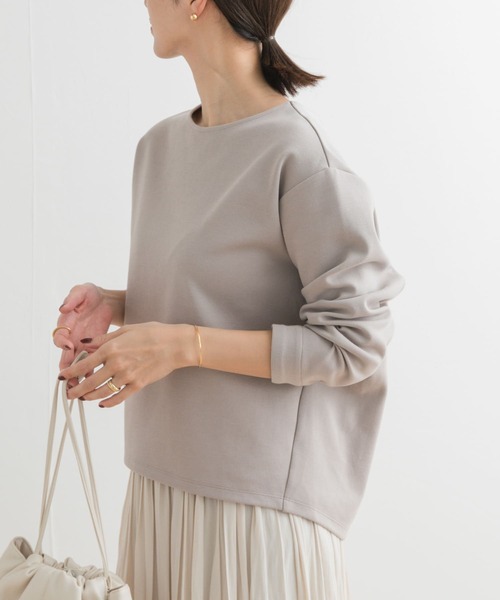 URBAN RESEARCH DOORS（アーバンリサーチドアーズ）の「ダンボールニットプルオーバー（Tシャツ/カットソー・レディース・オフホワイト/ネイビー/グレー系その他・MEDIUM）」の10枚目の写真