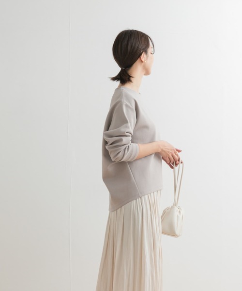 URBAN RESEARCH DOORS（アーバンリサーチドアーズ）の「ダンボールニットプルオーバー（Tシャツ/カットソー・レディース・オフホワイト/ネイビー/グレー系その他・MEDIUM）」の11枚目の写真