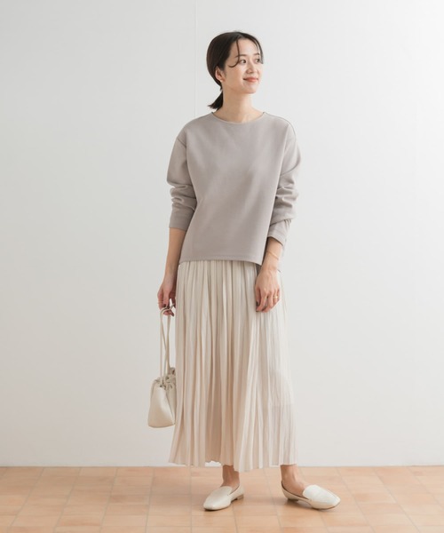 URBAN RESEARCH DOORS（アーバンリサーチドアーズ）の「ダンボールニットプルオーバー（Tシャツ/カットソー・レディース・オフホワイト/ネイビー/グレー系その他・MEDIUM）」の12枚目の写真