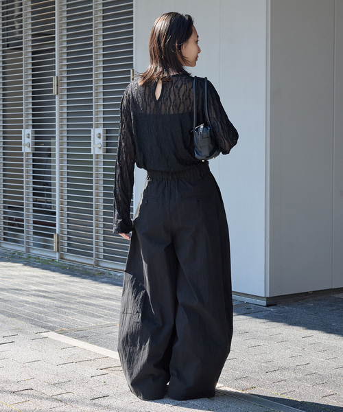 ジャーナルスタンダード　コットンナイロンスーパーワイドコクーンパンツ セール】コットンナイロンスーパーワイドコクーンパンツ（その他パンツ