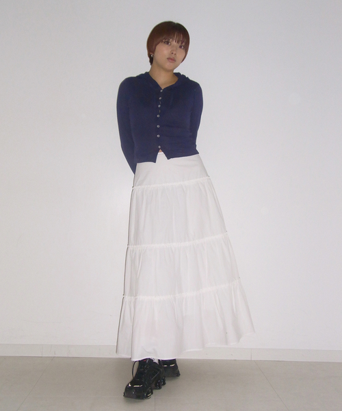 Oriens JOURNAL STANDARD(オリエンス ジャーナルスタンダード)の「別注【MILLER/ミラー】Light prib hoodie CD:カーディガン(カーディガン/ボレロ・レディース・チャコールグレー/ネイビー/ピンク・FREE)」の6枚目の写真