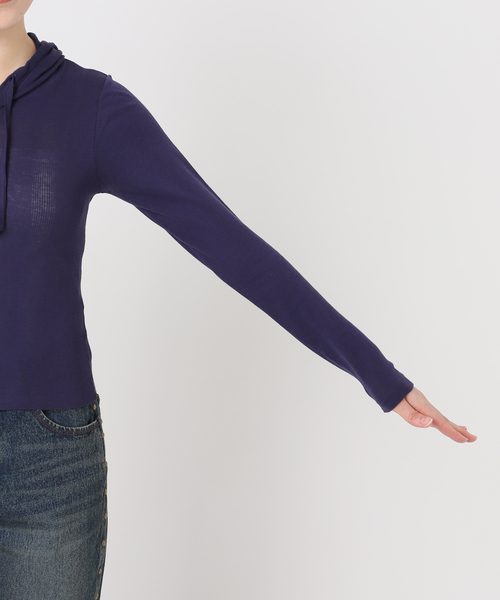 Oriens JOURNAL STANDARD(オリエンス ジャーナルスタンダード)の「別注【MILLER/ミラー】Light prib hoodie CD:カーディガン(カーディガン/ボレロ・レディース・チャコールグレー/ネイビー/ピンク・FREE)」の22枚目の写真