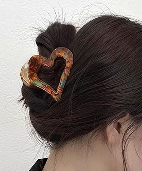 セール】ハート型ヘアクリップ（バレッタ/ヘアクリップ
