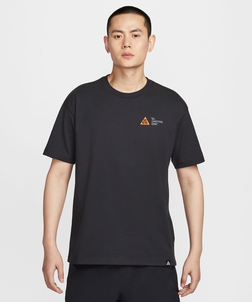 NIKE ACG(ナイキエィシージー)の「NIKE AS M ACG DF TEE OC GUIDE / ナイキ ACG DF OC ガイド S/S Tシャツ 【SP】(Tシャツ/カットソー・メンズ・ブラック/パープル・S/M/L/XL/XXL)」の4枚目の写真