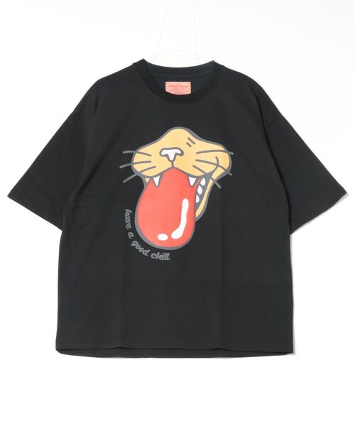 CORISCO(コリスコ)の「アニマルベロ柄Tシャツ(M1)(Tシャツ/カットソー・メンズ・ブラック系1/ホワイト系1/ホワイト系2/ブラック系2・MEDIUM/LARGE/X-LARGE)」の3枚目の写真