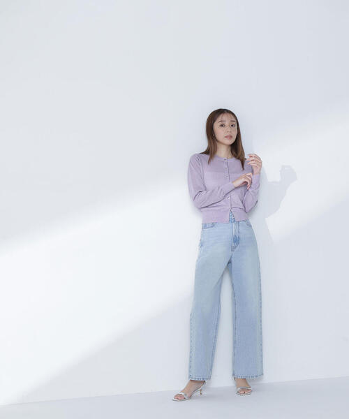 NATURAL BEAUTY BASIC(ナチュラルビューティーベーシック)の「◇ラメシアーベーシックカーディガン(カーディガン/ボレロ・レディース・グレー/ラベンダー/ベージュ/チャコールグレー・FREE)」の16枚目の写真