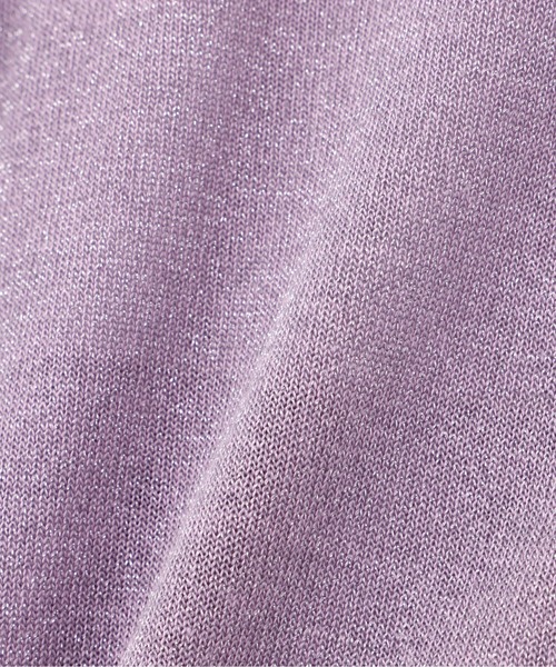 NATURAL BEAUTY BASIC(ナチュラルビューティーベーシック)の「◇ラメシアーベーシックカーディガン(カーディガン/ボレロ・レディース・グレー/ラベンダー/ベージュ/チャコールグレー・FREE)」の7枚目の写真