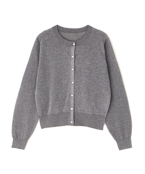 NATURAL BEAUTY BASIC(ナチュラルビューティーベーシック)の「◇ラメシアーベーシックカーディガン(カーディガン/ボレロ・レディース・グレー/ラベンダー/ベージュ/チャコールグレー・FREE)」の8枚目の写真