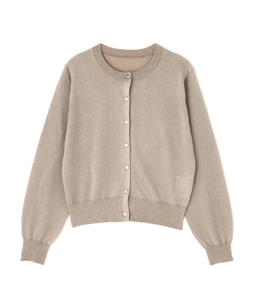 NATURAL BEAUTY BASIC(ナチュラルビューティーベーシック)の「◇ラメシアーベーシックカーディガン(カーディガン/ボレロ・レディース・グレー/ラベンダー/ベージュ/チャコールグレー・FREE)」の10枚目の写真