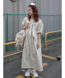 jumelle（ジュメロ）の「Ribbon shirt onepiece（ワンピース）」