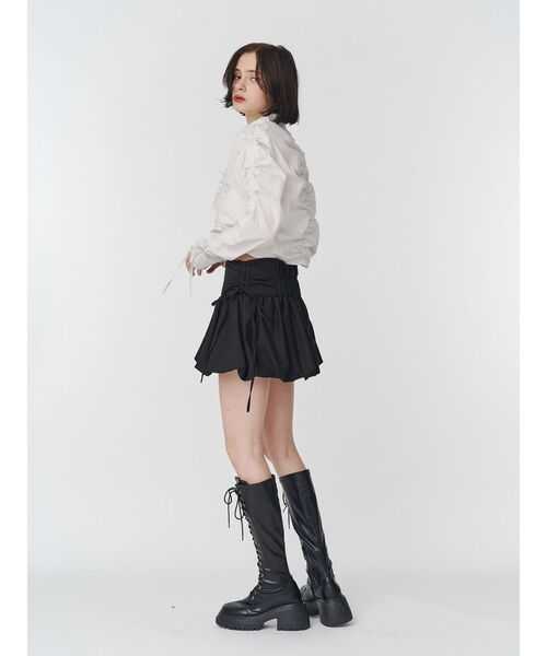 jouetie（ジュエティ）の「ギャザースリーブストライプシャツ（シャツ/ブラウス・レディース・ブルー/オフホワイト・MEDIUM）」の11枚目の写真