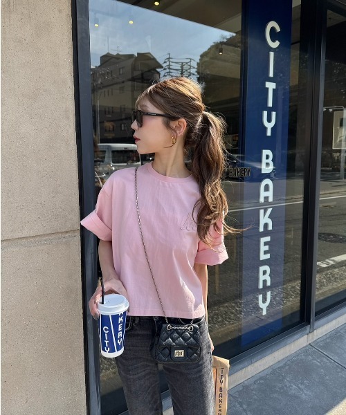 Mila Owen tシャツ 「USAGI ONLINE・ZOZO限定」ショート丈