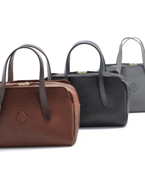 CLEDRAN(クレドラン)の「【軽量 ハレの日にも】CL3817 GALE POCKET BOSTON(ボストンバッグ・レディース・ブラック/ブラウン/グレー・FREE)」の1枚目の写真
