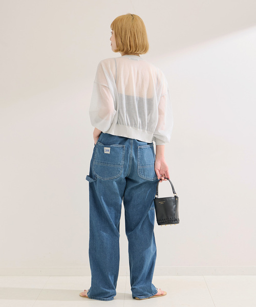 B.C STOCK（ベーセーストック）の「《追加2》手洗い可 / ショートクルーカーディガン（カーディガン/ボレロ・レディース・ネイビー/ピンク/チャコールグレー・FREE）」の7枚目の写真