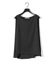 MIDIUMISOLID（ミディウミソリッド）の「MIDIUMISOLID for Ladies ノースリーブタックワイドプルオーバー（Tシャツ/カットソー）」