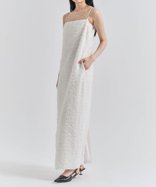 louren(ローレン )の「《ZOZOTOWN限定》【Louren/ローレン】feather jacquard dress/フェザージャガードドレス/キャミワンピース(ワンピース・レディース・アイボリー・SMALL/MEDIUM)」の10枚目の写真