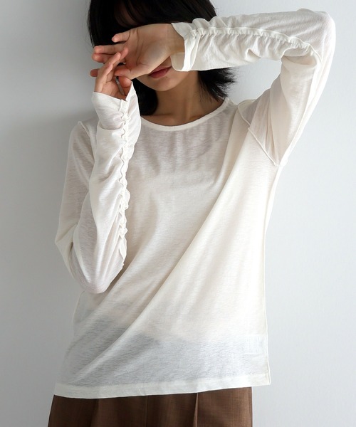 NOTHINGEVERYTHING plage シャーリングカットソー ホワイト 2025年最新】Plage カラー：ホワイト系 半袖(Tシャツ)の人気
