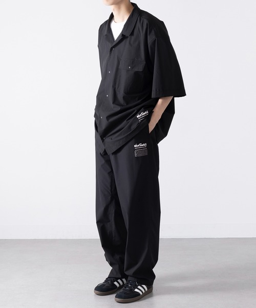 WILD THINGS（ワイルドシングス）の「【WILD THINGS】OPEN COLLAR POCKET SHIRT オープンカラーポケット付きシャツ WT25041AD（シャツ/ブラウス・メンズ・ブラック/グレー・S/M/L/XL）」の8枚目の写真