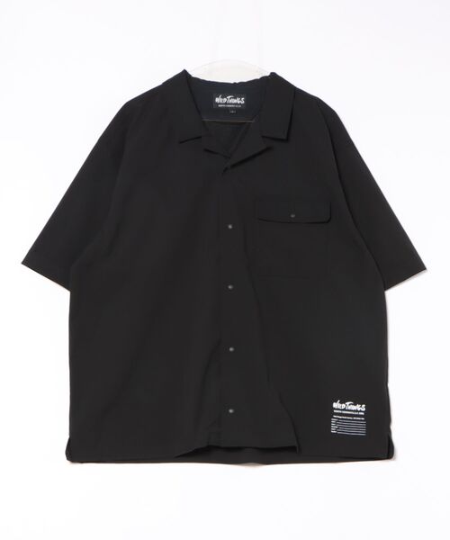 WILD THINGS(ワイルドシングス)の「【WILD THINGS】OPEN COLLAR POCKET SHIRT オープンカラーポケット付きシャツ WT25041AD(シャツ/ブラウス・メンズ・ブラック/グレー・S/M/L/XL)」の22枚目の写真
