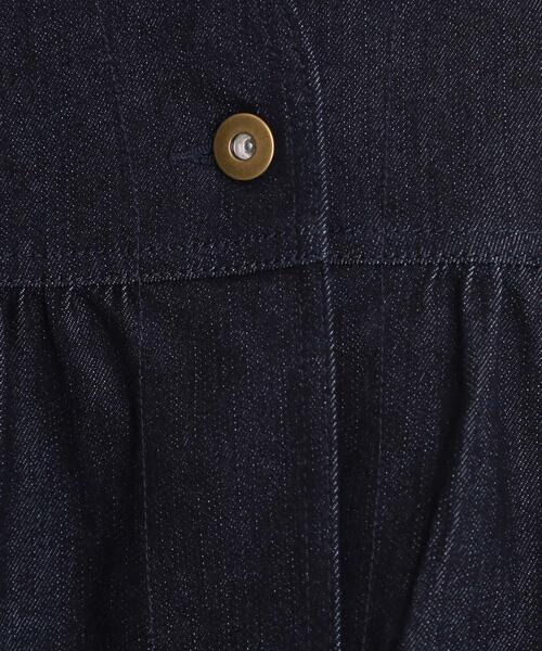 THE SHOP TK （ザ ショップ ティーケー ）の「デニムペプラムベスト【洗える/親子リンク】（ベスト・レディース・ブルー/ネイビー・13/12）」の6枚目の写真