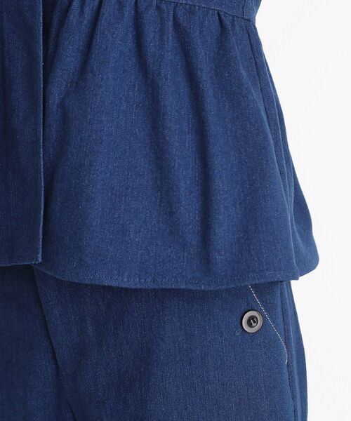 THE SHOP TK （ザ ショップ ティーケー ）の「デニムペプラムベスト【洗える/親子リンク】（ベスト・レディース・ブルー/ネイビー・13/12）」の14枚目の写真