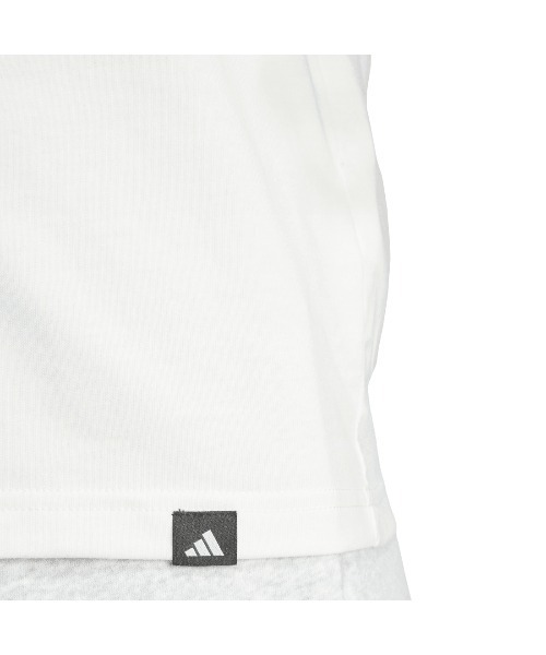 adidas(アディダス)の「アディダス adidas ラウンジ フードグラフィック 半袖Tシャツ(Tシャツ/カットソー・レディース・サックスブルー/オフホワイト・M/L/S/XL)」の5枚目の写真