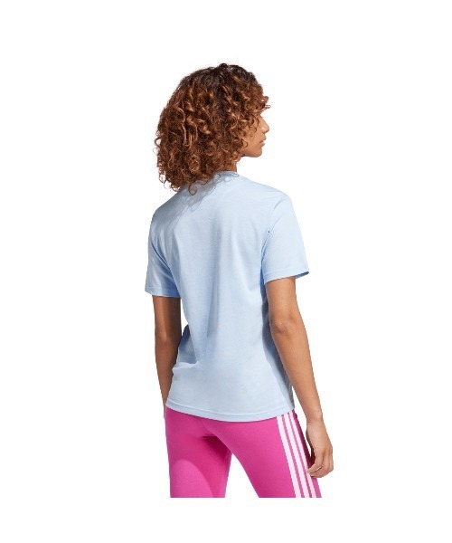 adidas(アディダス)の「アディダス adidas ラウンジ フードグラフィック 半袖Tシャツ(Tシャツ/カットソー・レディース・サックスブルー/オフホワイト・M/L/S/XL)」の8枚目の写真