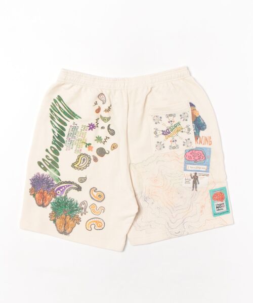 【新品未使用】ゴースローキャラバン　落書きMIX ショートパンツ　Mサイズ ゴースローキャラバン(Go Slow Caravan) ショートパンツ UNIQUE