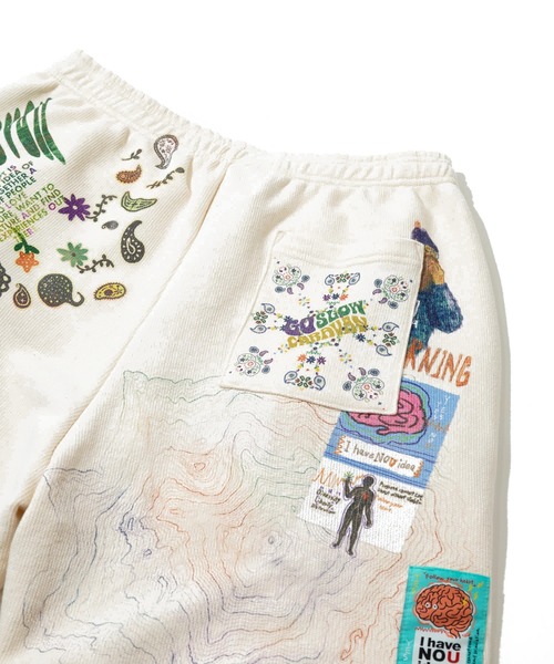 go slow caravan（ゴースローキャラバン）の「UNIQUEインレイ 落書きMIX ショートパンツ（その他パンツ・メンズ・ナチュラル・LARGE/MEDIUM/X-LARGE）」の17枚目の写真